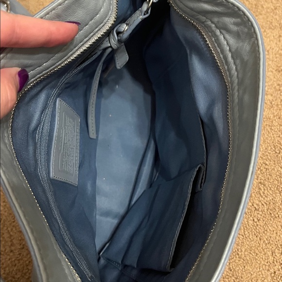 Light blue Coach purse - Picture 6 of 8